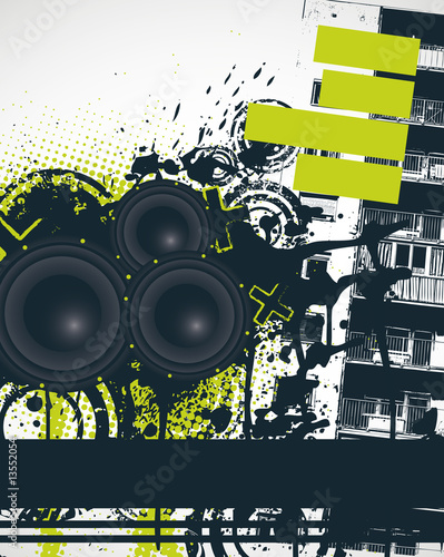 Dark Music Night Vector Illustration