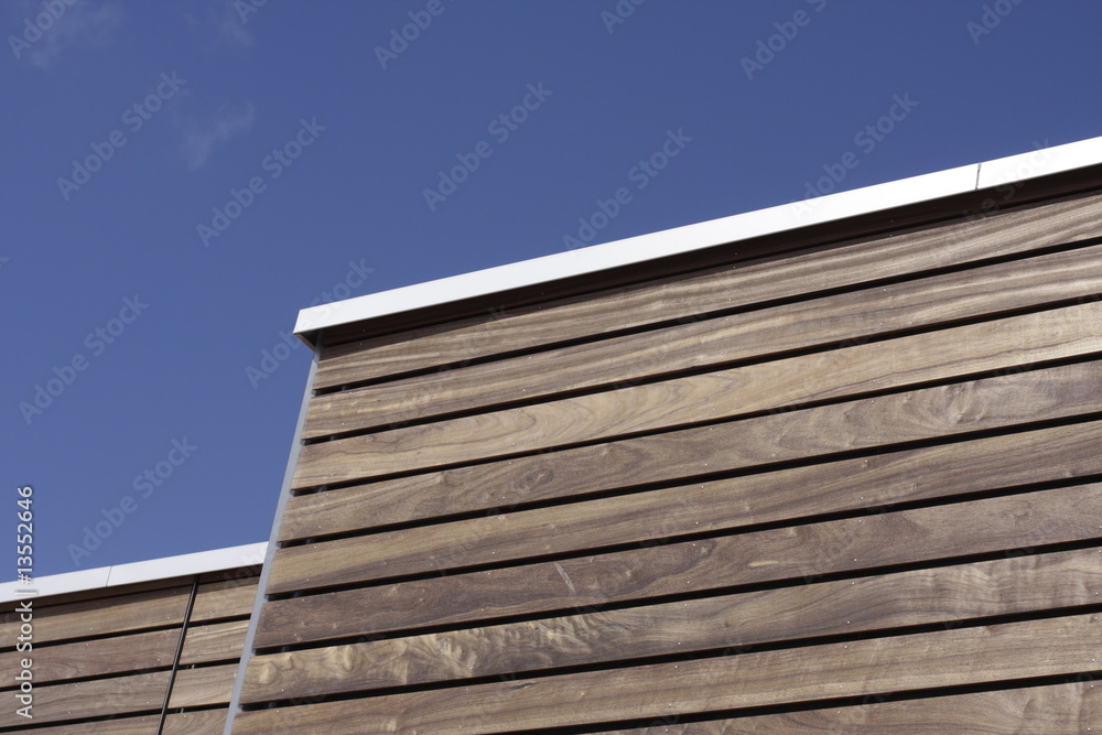 Wooden bardage on a new house Wooden bardage on a new house