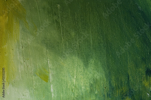 Green texture of oily paint