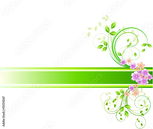 Floral background vector