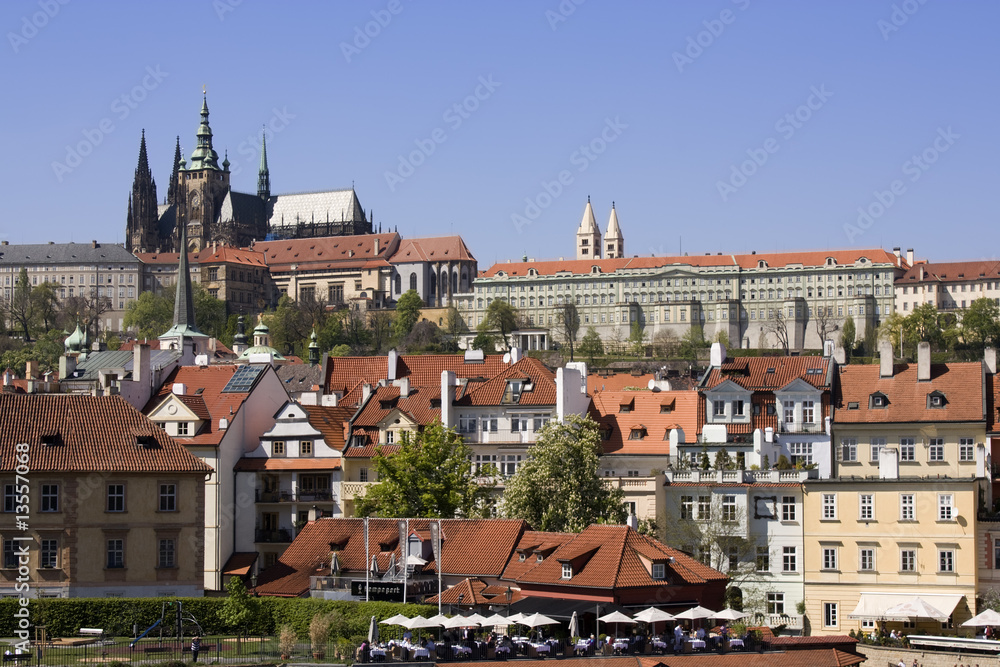 Prague castle and the Saint Vitus cathedral