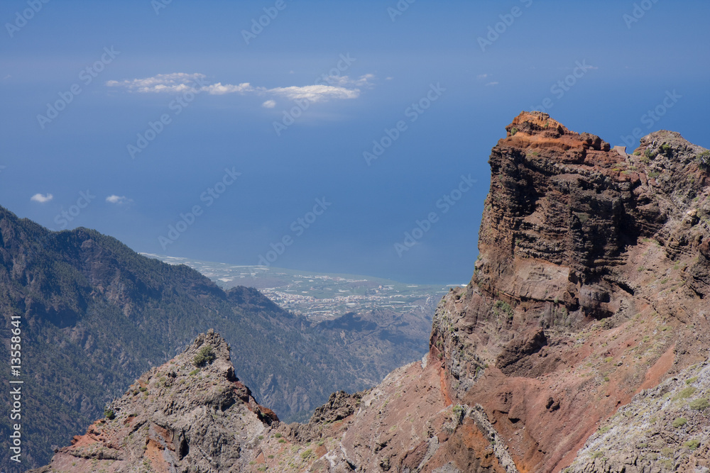 Panorama from highest peak of La Palma