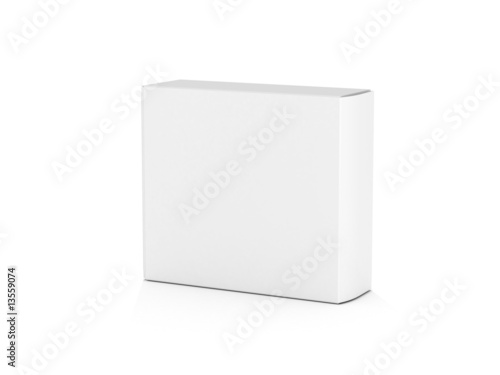 blank white box on white background