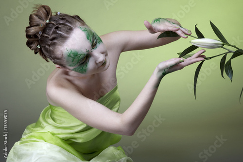 Tableau sur toile beautiful dryad girl