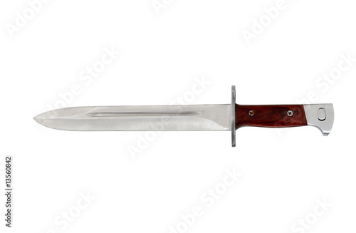 Obraz na plátně isolated russian bayonet on white background with clipping path