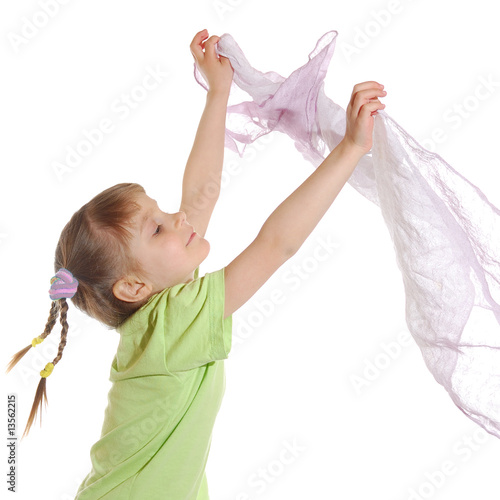 playing with cloth