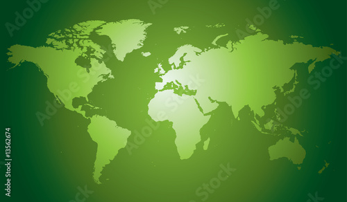 Highly detailed, hand drawn world map