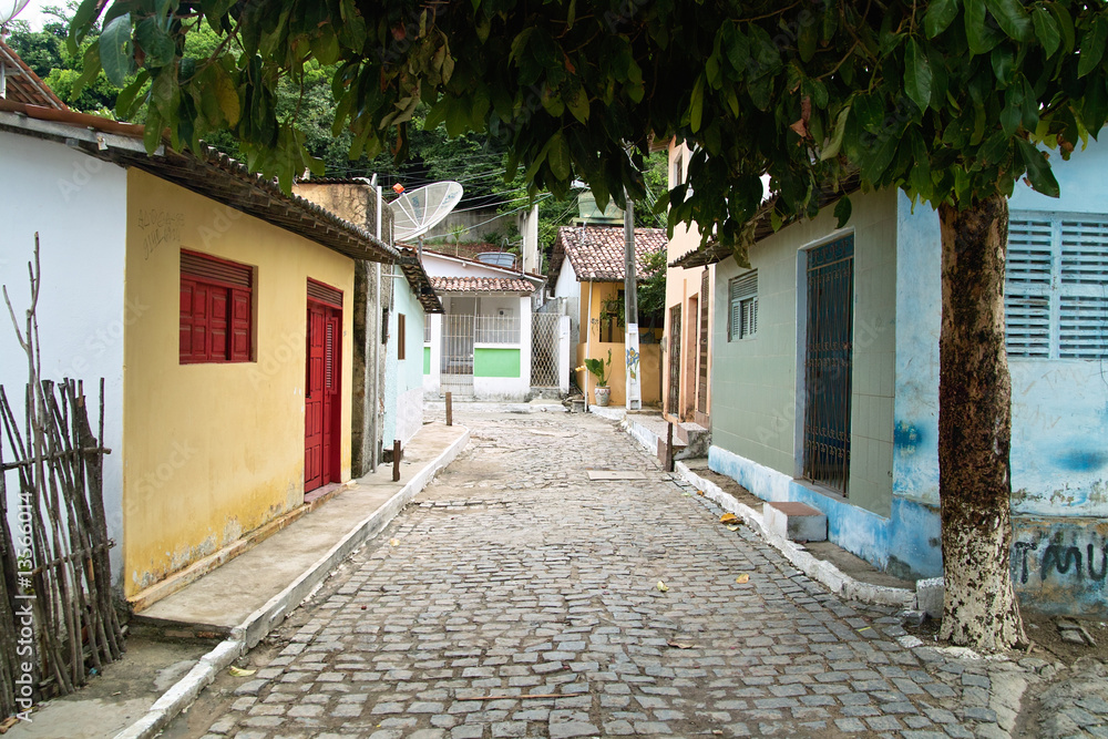 Small street, Praia do Pipa.Brazil