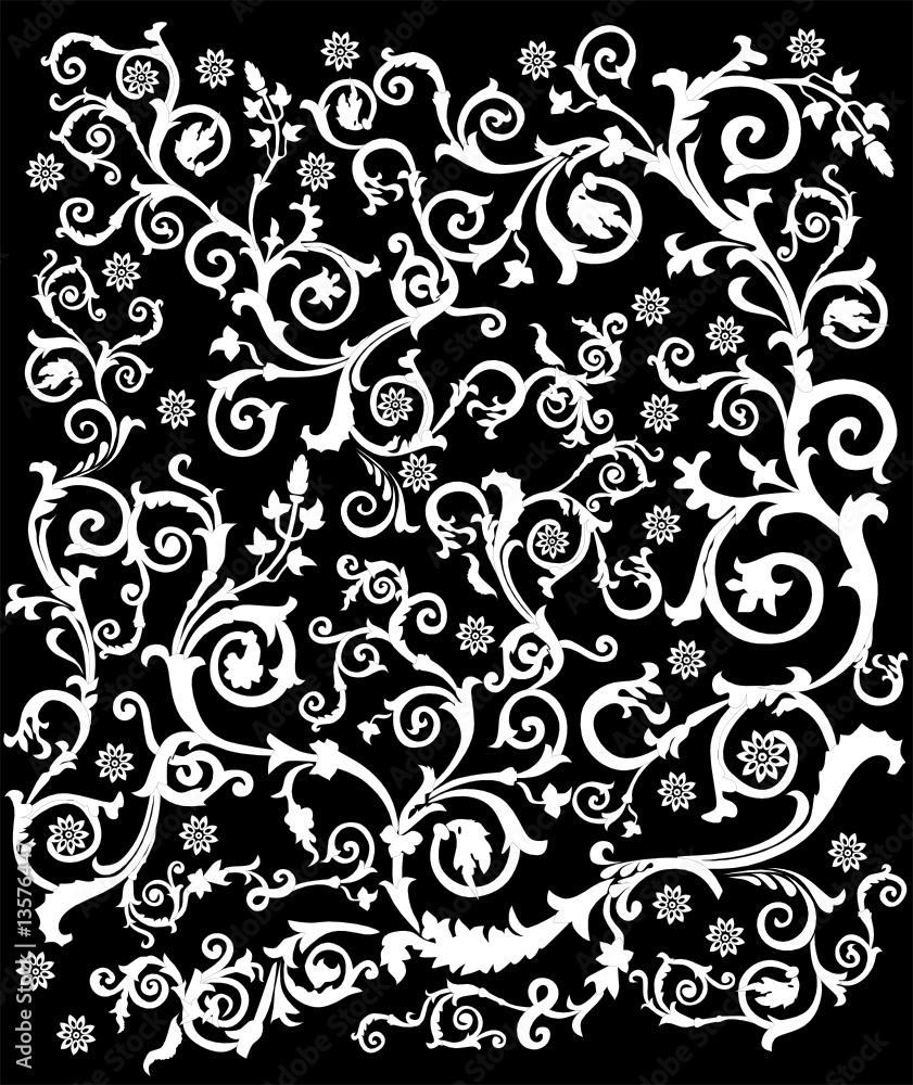 white complicated decoration white complicated decoration