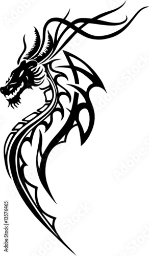 Drache, Tribal, Tattoo
