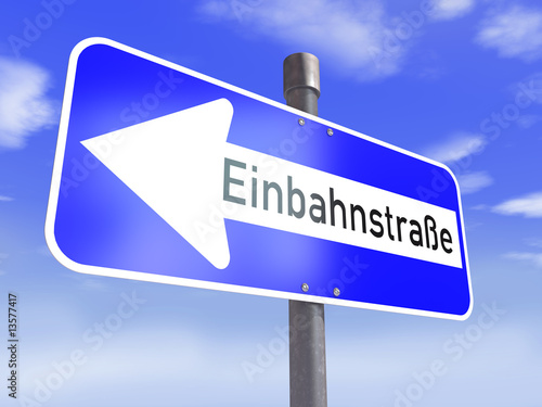 Einbahnstrasse photo