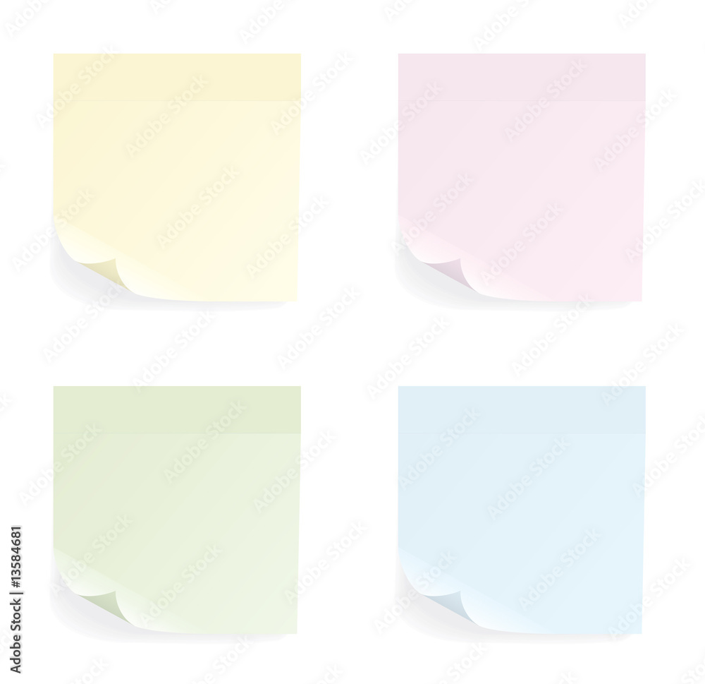 Set of different color stickers Set of different color stickers