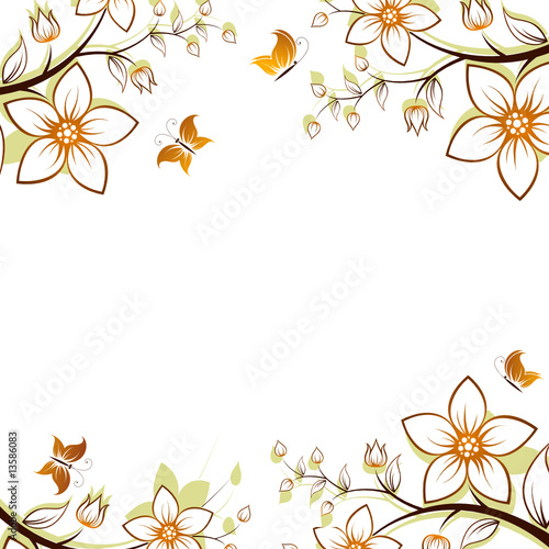 Flower tree frame