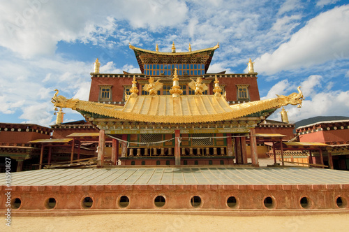 Fototapeta songzanlin tibetan monastery, shangri-la, china