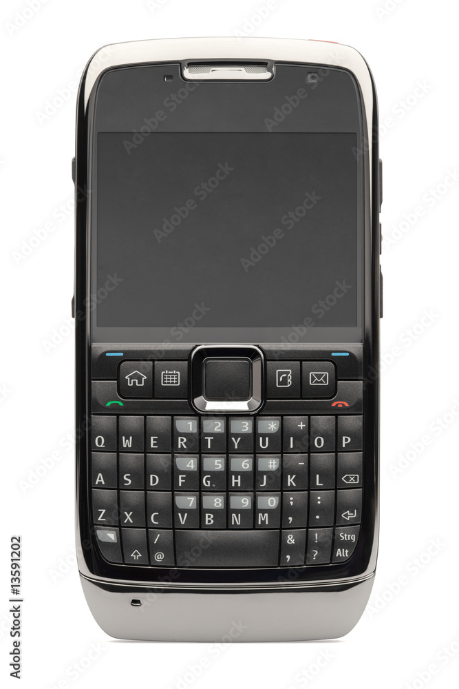 detailled clipping paths on modern mobile phone querty detailled clipping paths on modern mobile phone querty