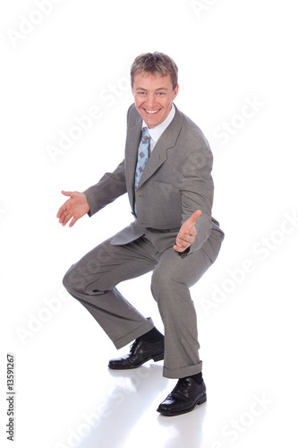 businessman having fun