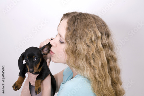 Dog and Girl 6 photo