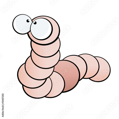 wurm cartoon lustig