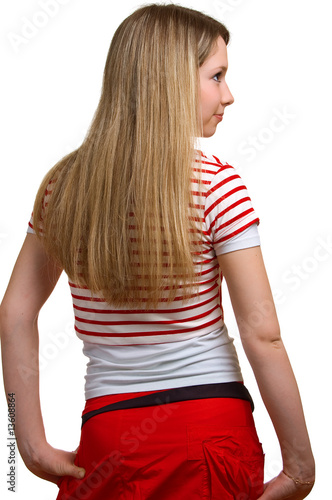 serenity girl on white