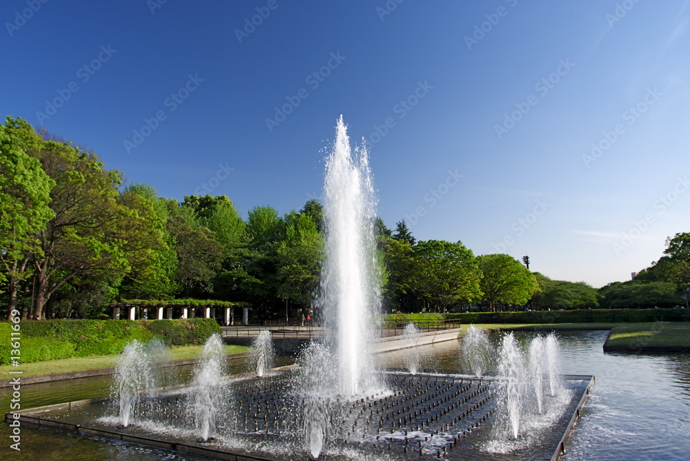 Obraz premium 上野公園の大噴水