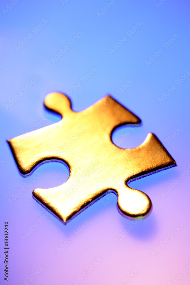 Fototapeta premium Jigsaw puzzle piece