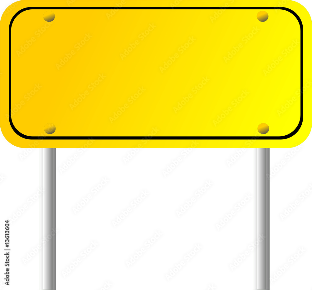 Blank Directional Sign Blank Directional Sign