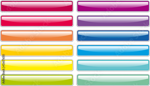 Glass buttons
