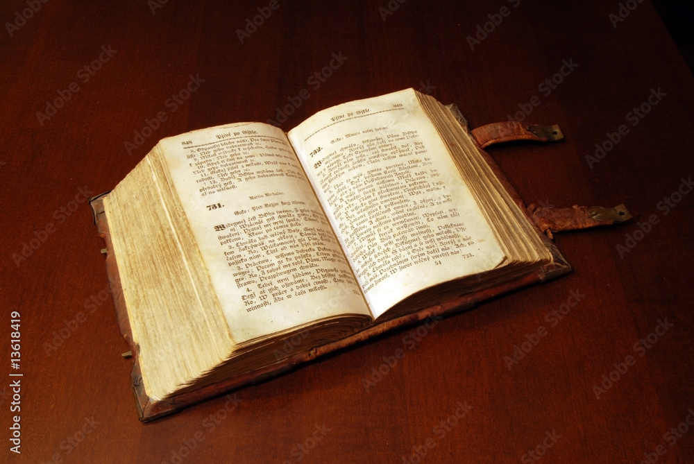 Obraz premium Old book: holy Bible