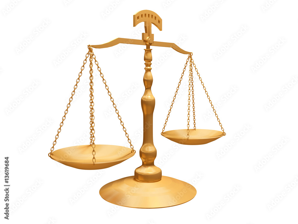 Golden balance. Golden balance.