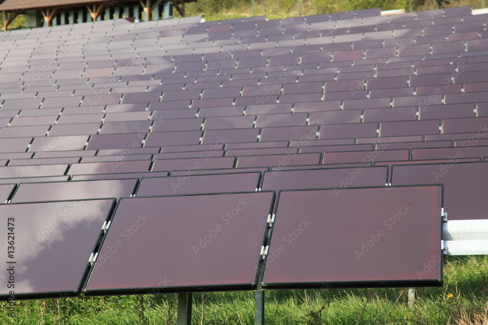 Fototapeta premium Solar Solaranlage Solarzellen