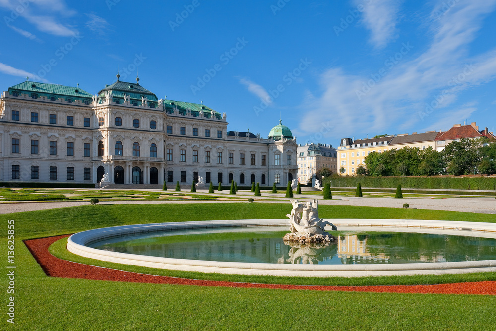 Obraz premium Summer palace Belvedere in Vienna