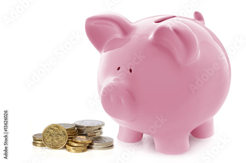 Piggy Bank with Australian Money