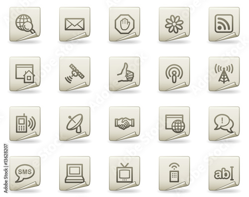 Internet web icons, document series