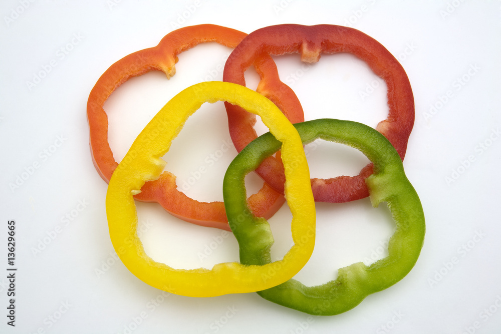 sliced paprika sliced paprika