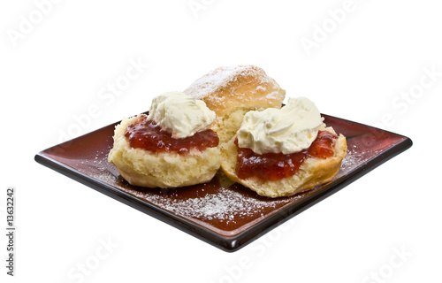 Scones with Jam and Cream