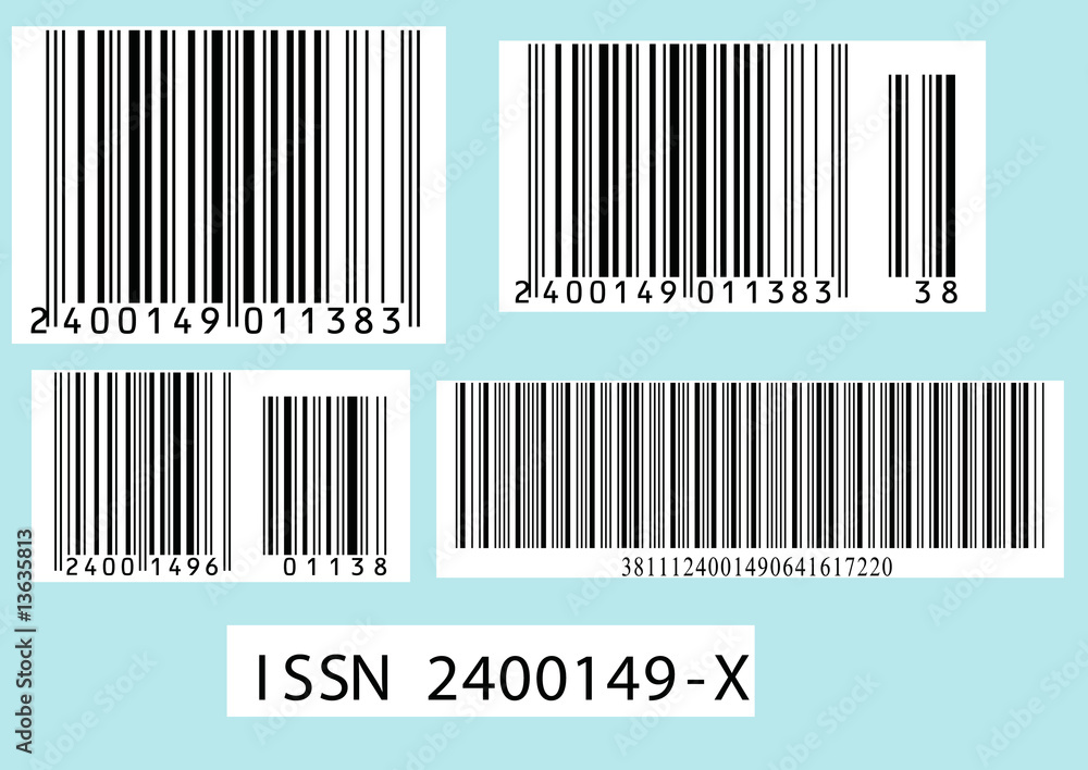 Fototapeta premium Fictive bar codes