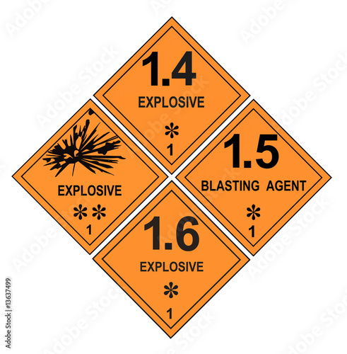 Explosive Warning Labels