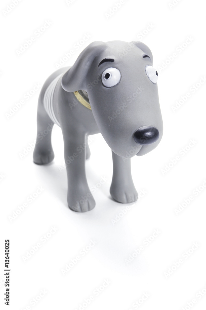 Plastic Dog Figurine