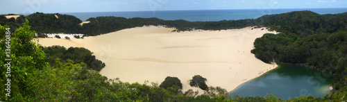 fraser island lake wabby australia photo