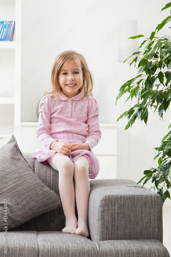 Little girl in pink Little girl in pink