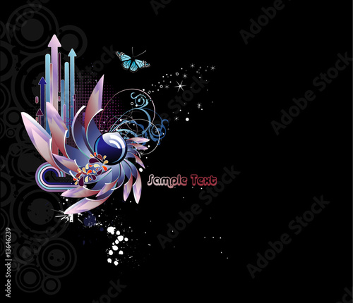 composicion abstracta en vector
