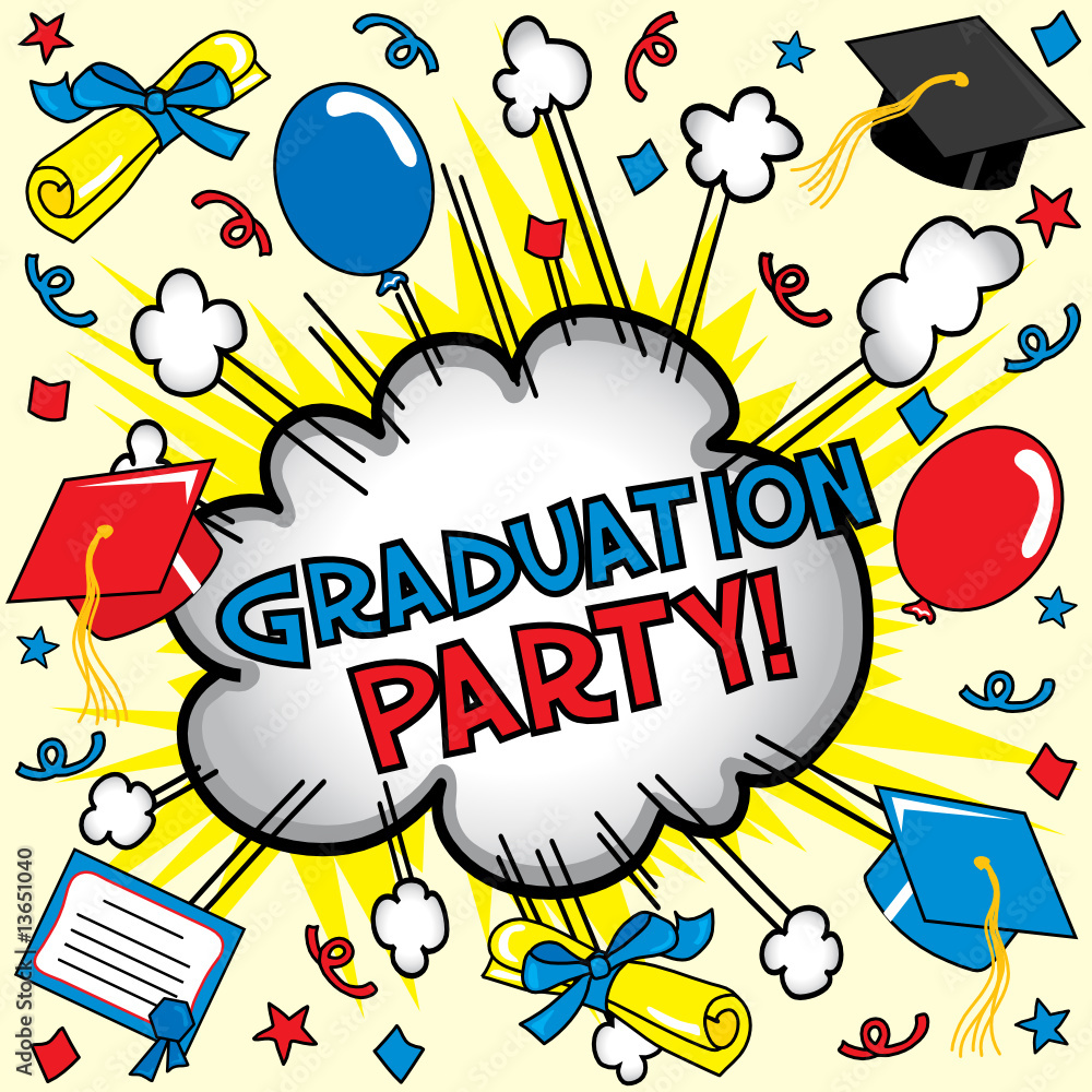 Graduation Party! - obrazy, fototapety, plakaty 