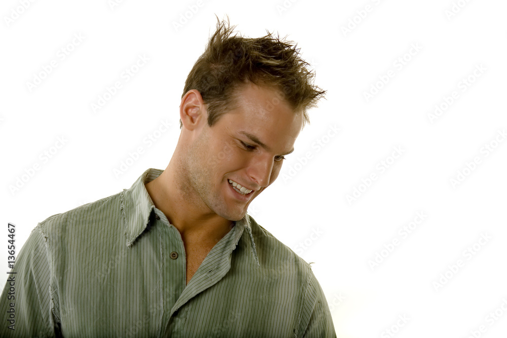 Young male with facial expression Young male with facial expression