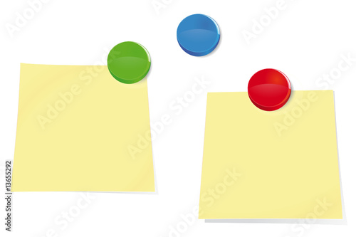 Post-it avec aimants