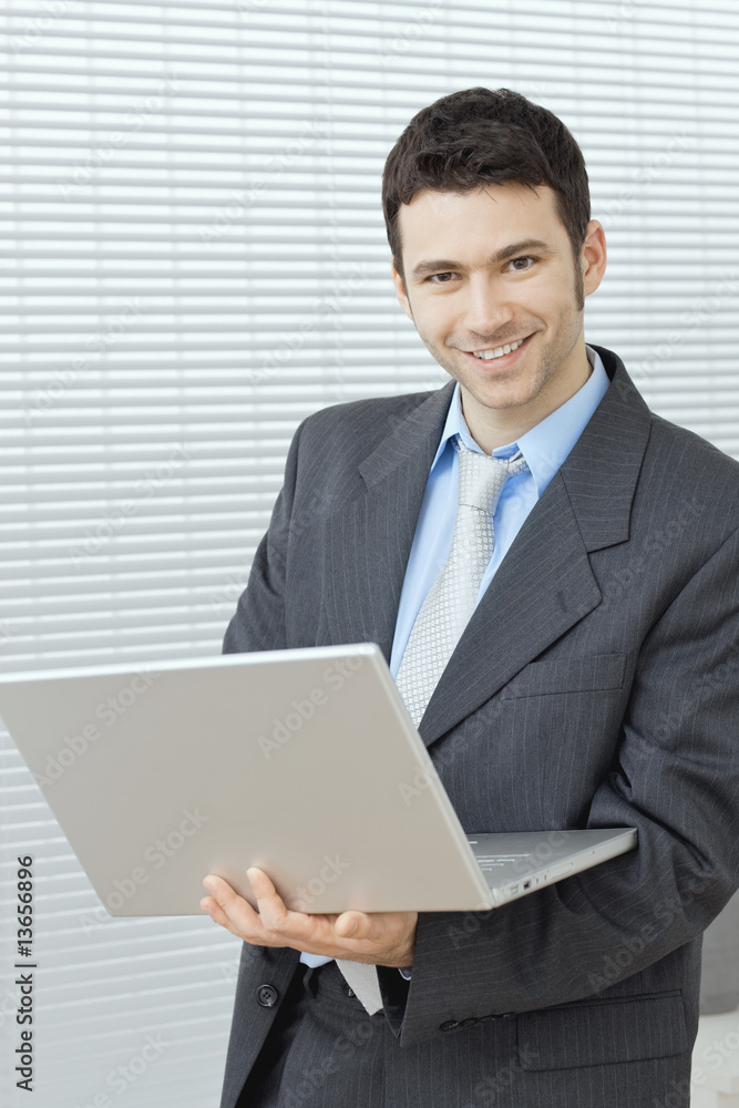 Businessman with laptop Businessman with laptop