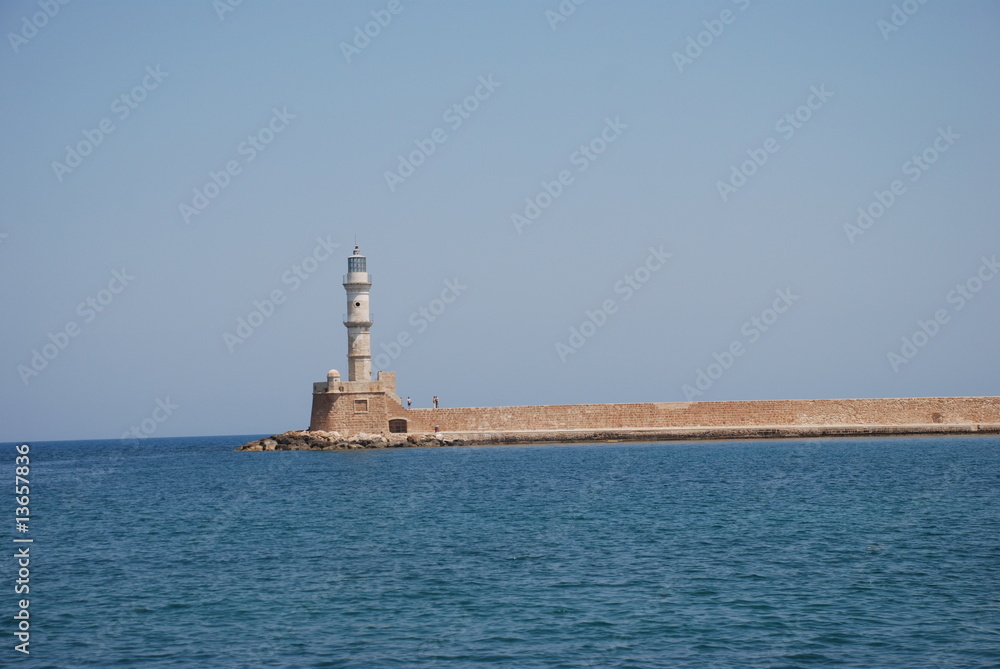 Beacon in the sea Greece Crete