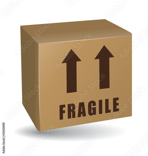 Fragile shipping box