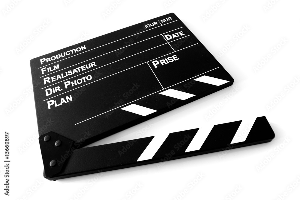 Naklejka premium Clap Cinéma