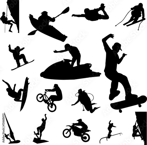 extreme sport - vector