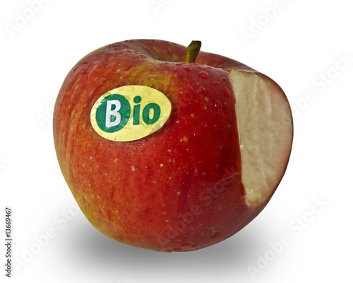 BioApfel Angebissen